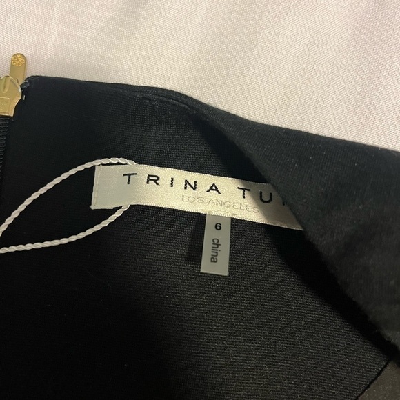 Trina Turk black bell sleeve dress - Picture 3 of 5